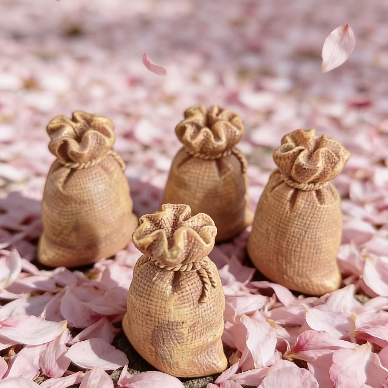 Set of 4 Creative Linen Miniature Landscape Models